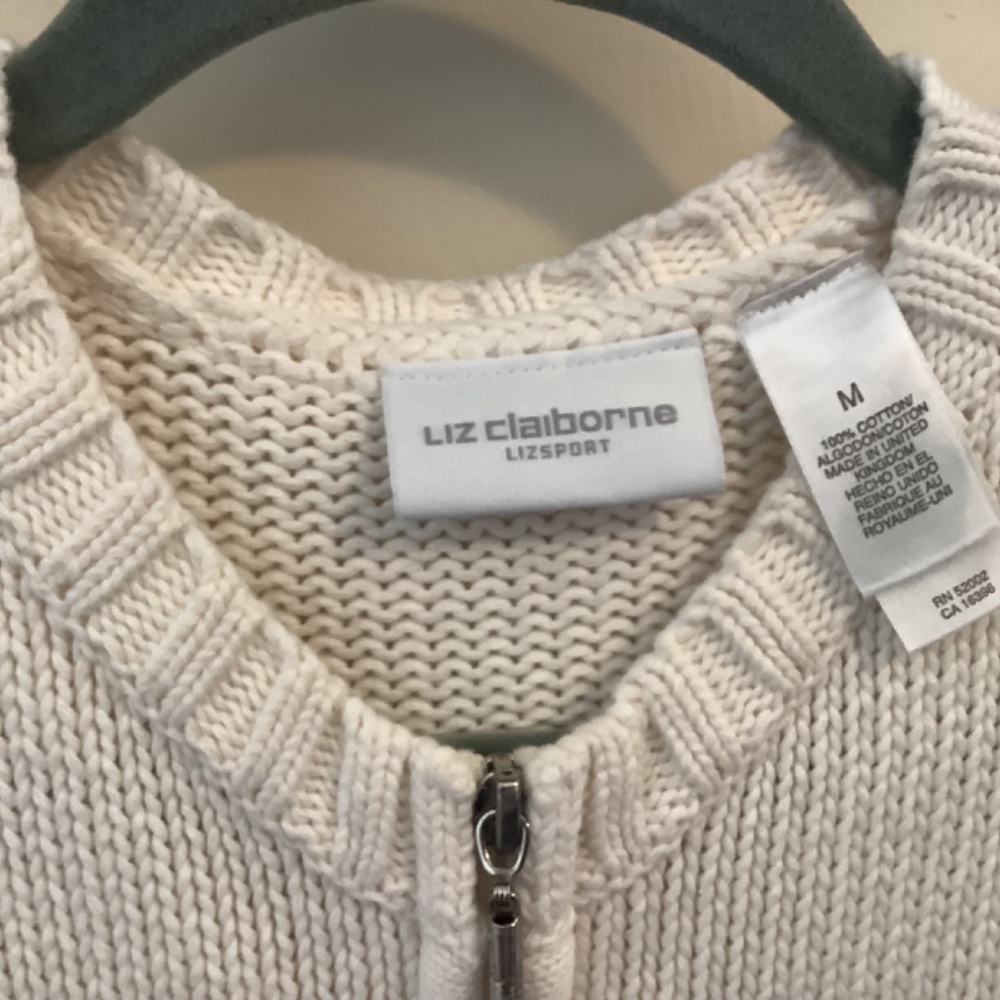 CLASSIC LIZ CLAIBORNE COTTON CARDIGAN - Picture 5 of 8